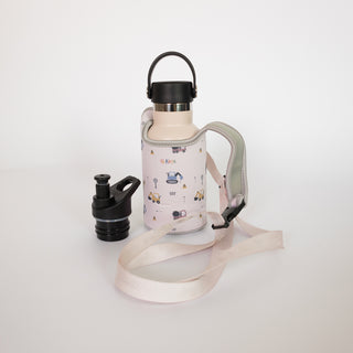 Edelstahl-Trinkflasche mit Schutztasche (350ml)