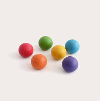 Regenbogen-Holzkugeln