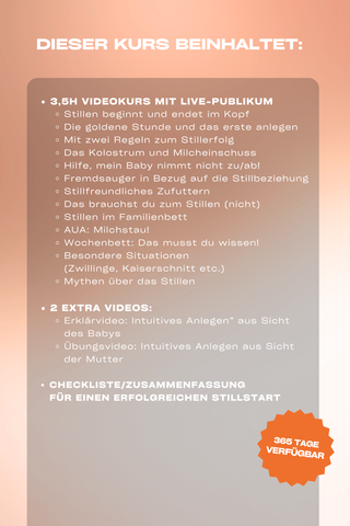 1. Stillvorbereitungskurs für Schwangere