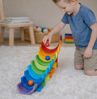 Regenbogen-Holzkugeln