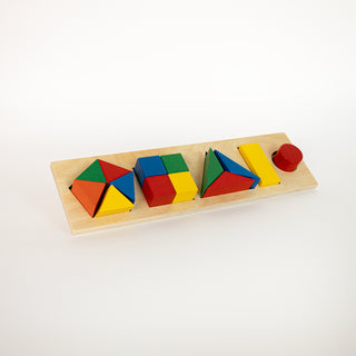 Geometrisches-Holzpuzzle