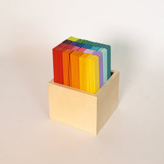 Regenbogen-Holzstäbe
